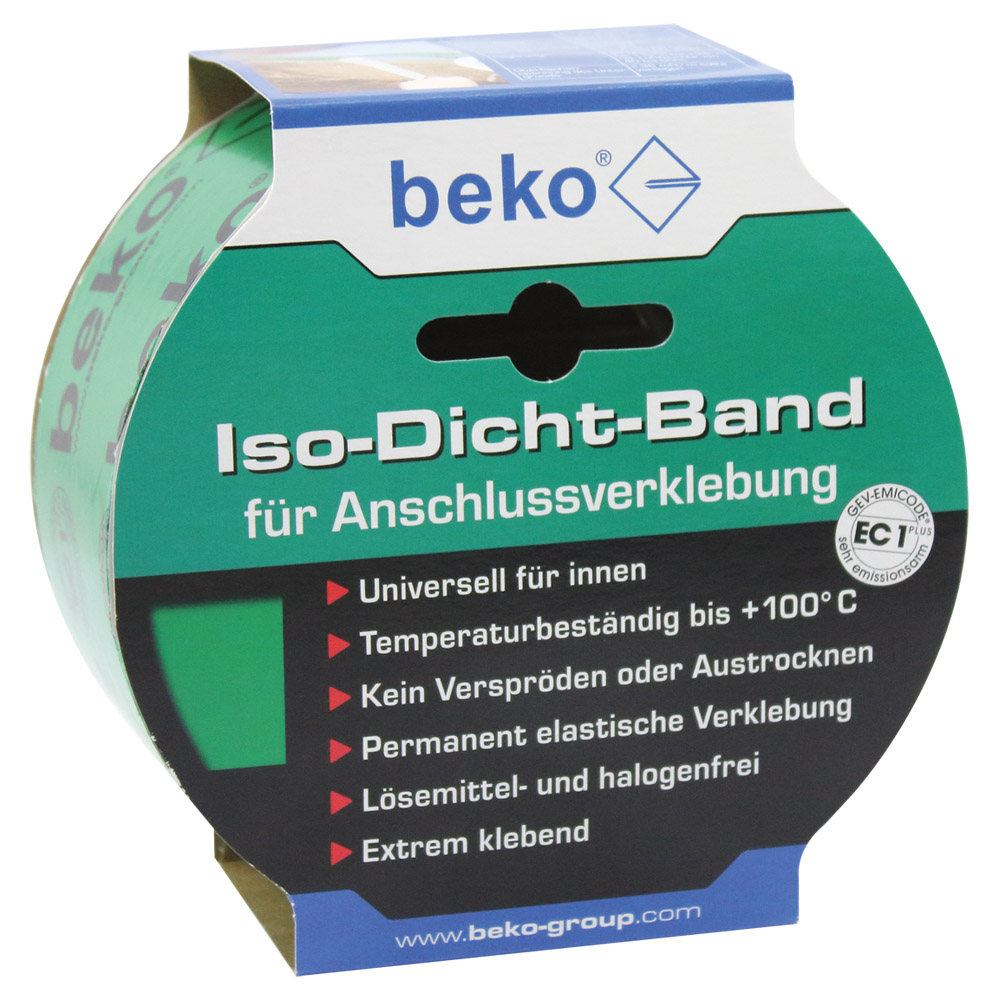 Beko Iso-Dicht-Band grün, für Anschlußverklebung 60 mm x 25 m